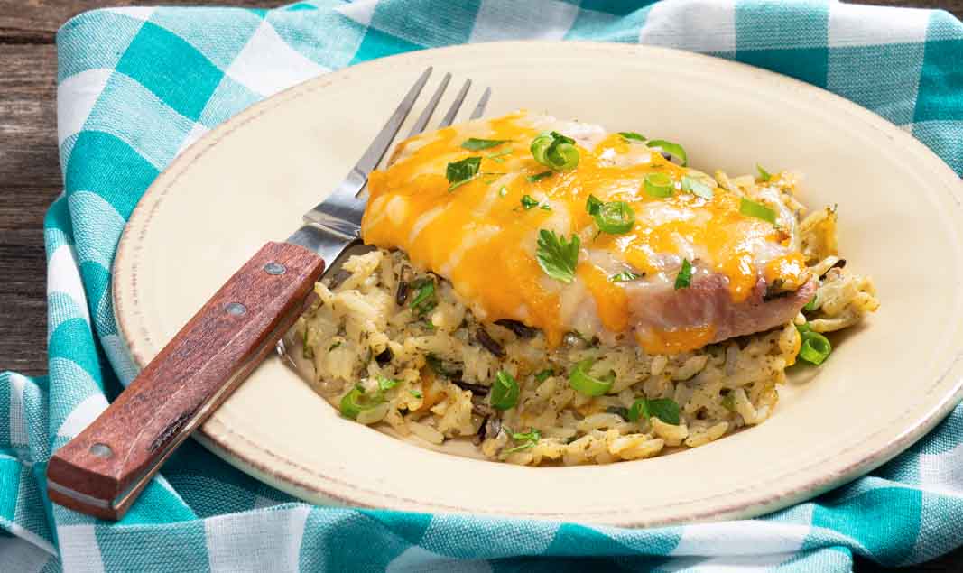 Pork Chop and Mushroom Wild Rice Casserole