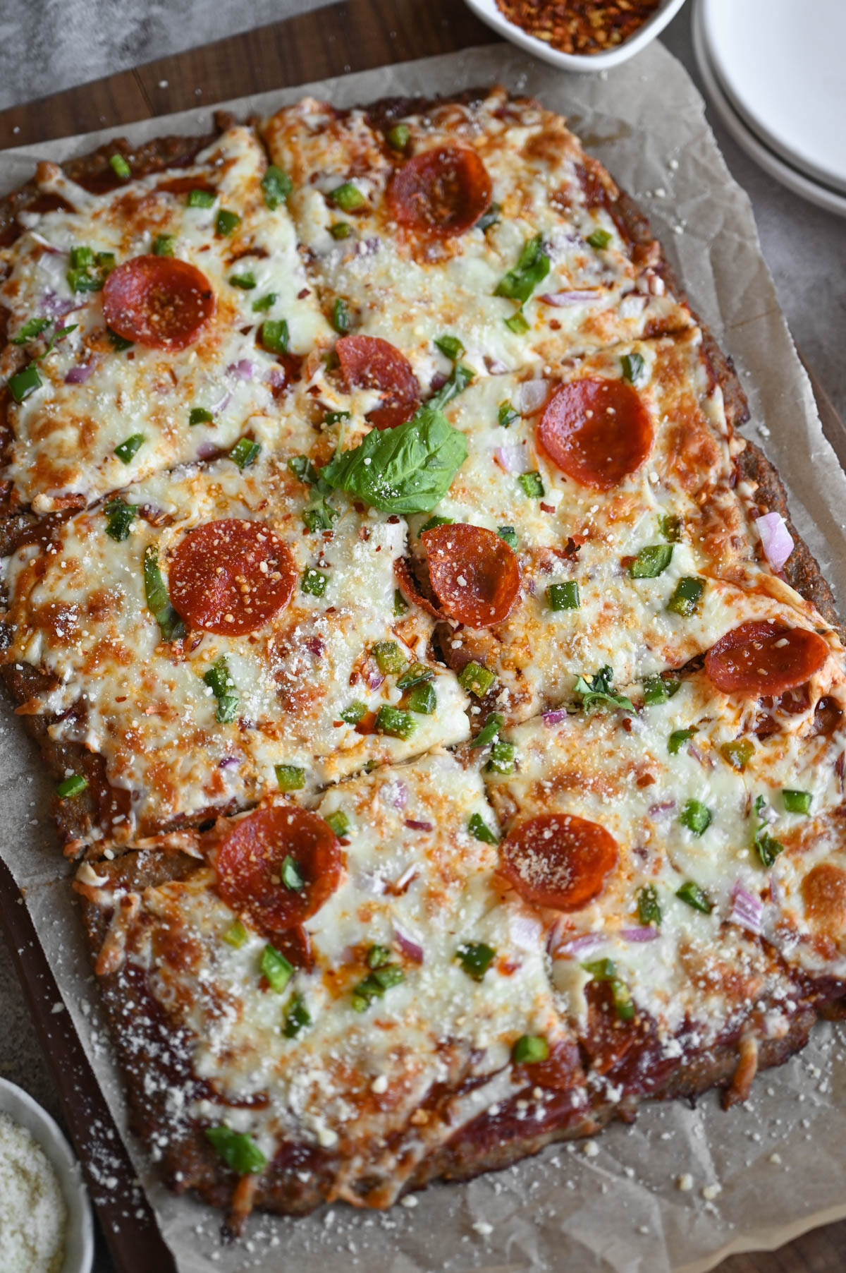 Ground Pork Crust Pizza