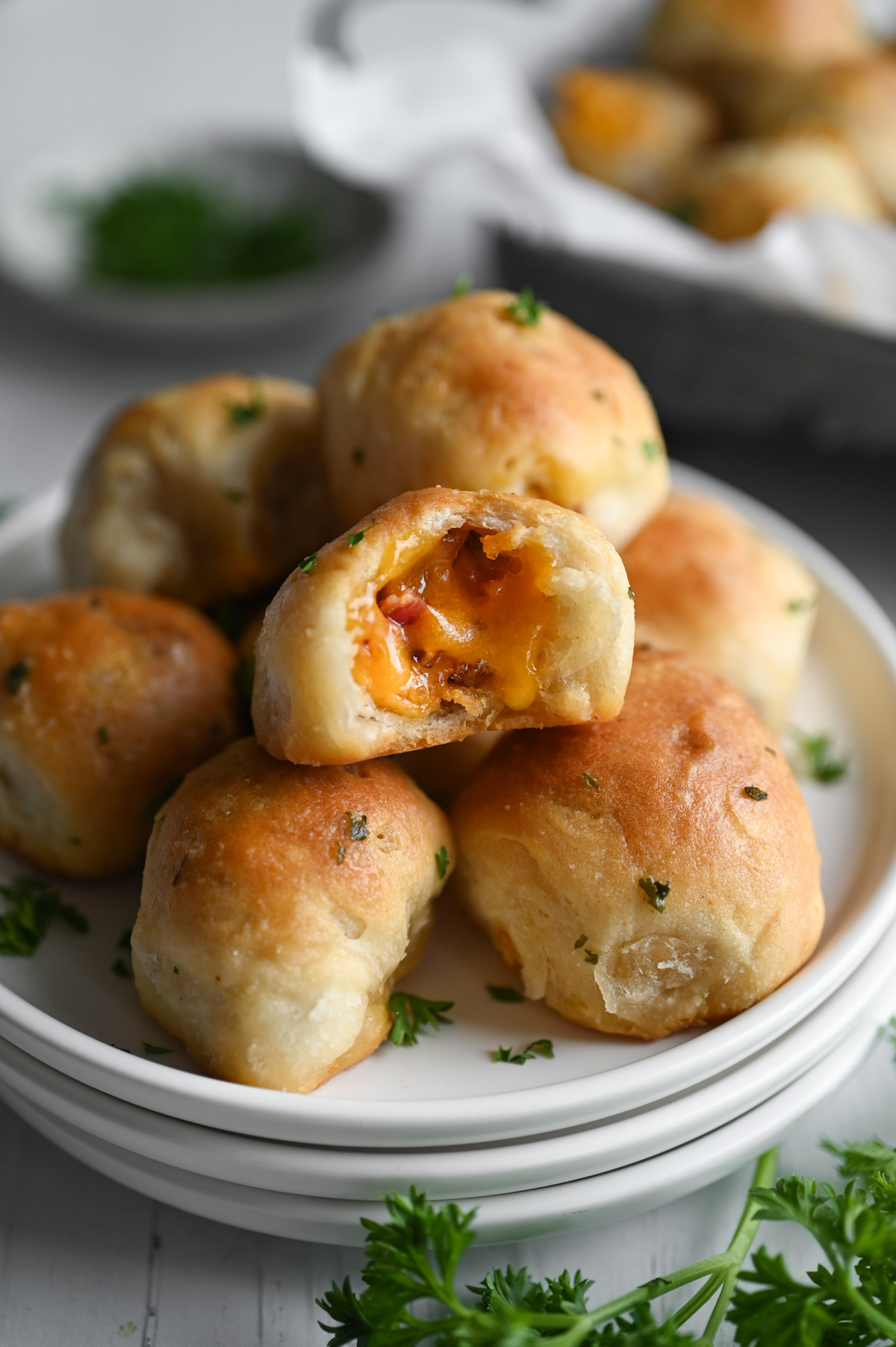 Bacon Cheddar Biscuit Bombs — Cheesy Bacon-Stuffed Biscuit Bites