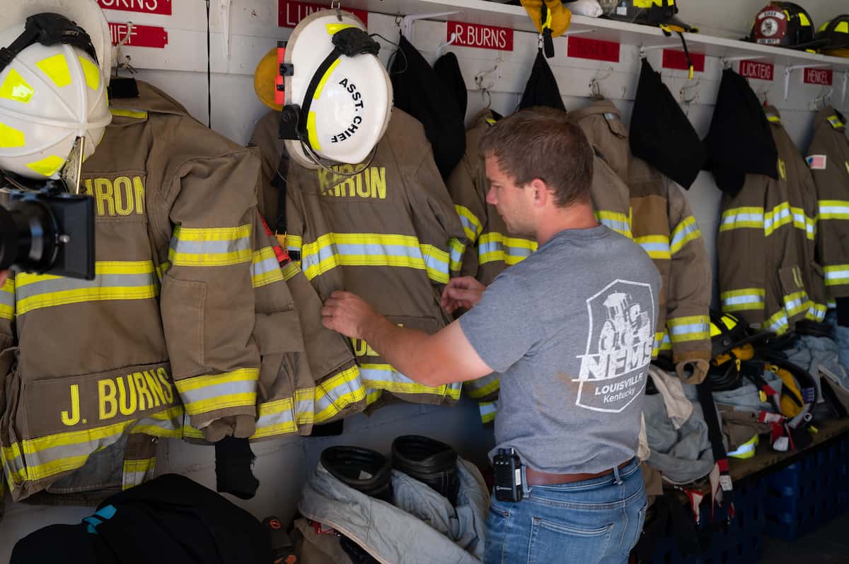 Iowa pig farmer Brian Lundell also serves his community as a volunteer firefighter